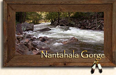 Nantahala Gorge in the Western North Carolina Mountains