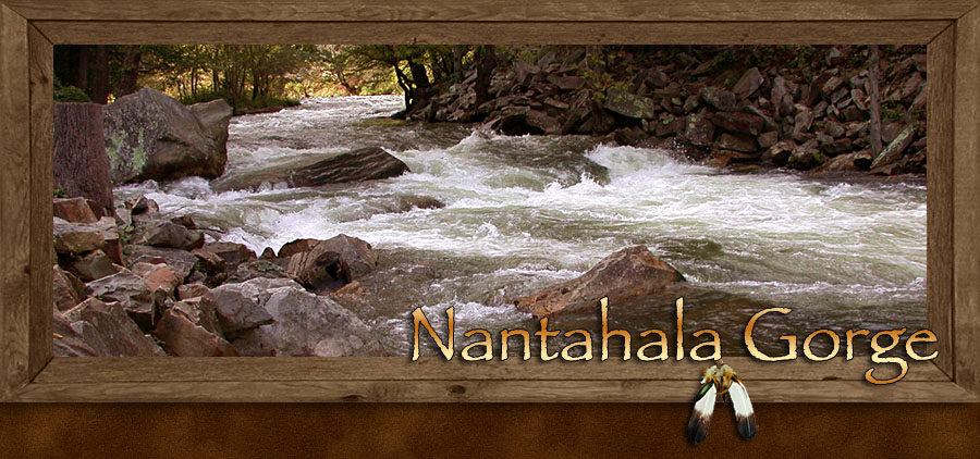 Nantahala Gorge in Western North Carolina Mountains