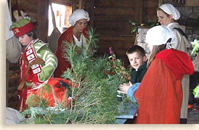 Preparing for Christmas at Fort Loudoun