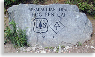 Appalachian Trail in the North Georgia Mountains