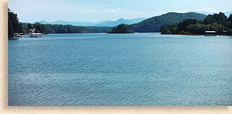Lake Chatuge in Clay County North Carolina