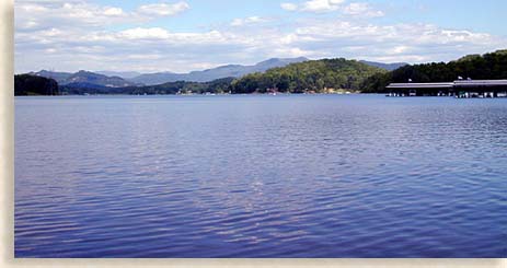 Lake Chatuge in Hiawassee Georgia