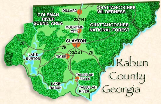 Clayton, Dillard, Mountain City, Rabun County, North Georgia Mountains