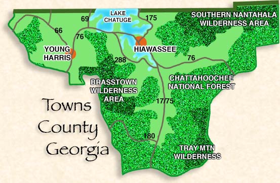 Hiawassee, Young Harris, Towns County, North Georgia Mountains
