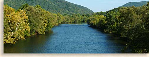Hiwassee River in McMinn County Tennessee River Valley and Tennessee Overhill