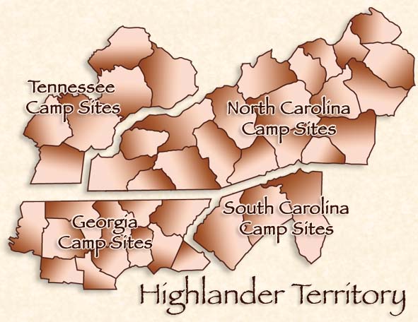 Camping and RV sites in the Blue Ridge and Smoky Mountains