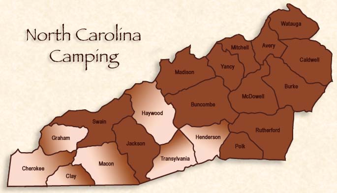Camping and RV sites in Western North Carolina
