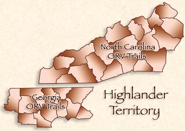 ORV Trails in the Blue Ridge and Smoky Mountains