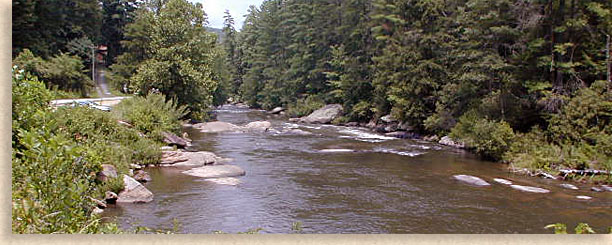Toccoa River in teh Aska Adventure Area