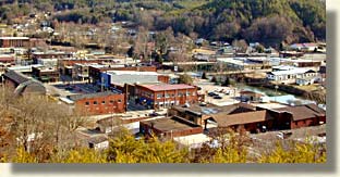 Downtown Copperhill, Tennessee in the Copper Basin
