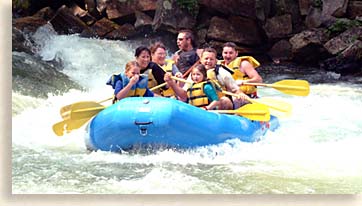 Whitewater rafting