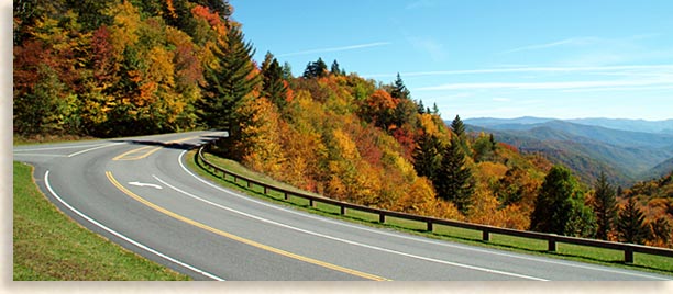 Newfound Gap Road in the Great Smoky Mountains National Park