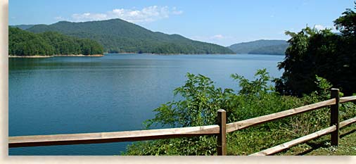 Fontana Lake in Robbinsville North Carolina