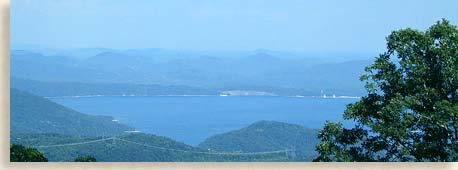 Lake Jocassee on the South Carolina and North Carolina border