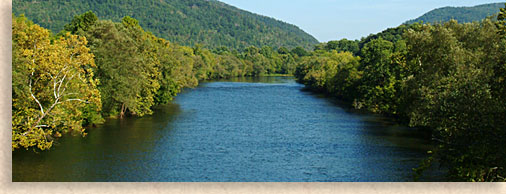 Hiwassee River in McMinn County Tennessee River Valley and Tennessee Overhill