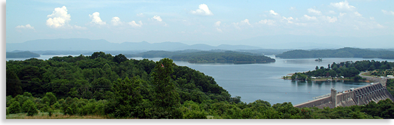 Douglas Lake near the Great Smoky Mountains